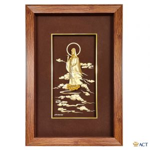 Tranh Quán Thế Âm Bồ Tát dát vàng 24k ACT GOLD ISO 9001:2015 (Mẫu 2)