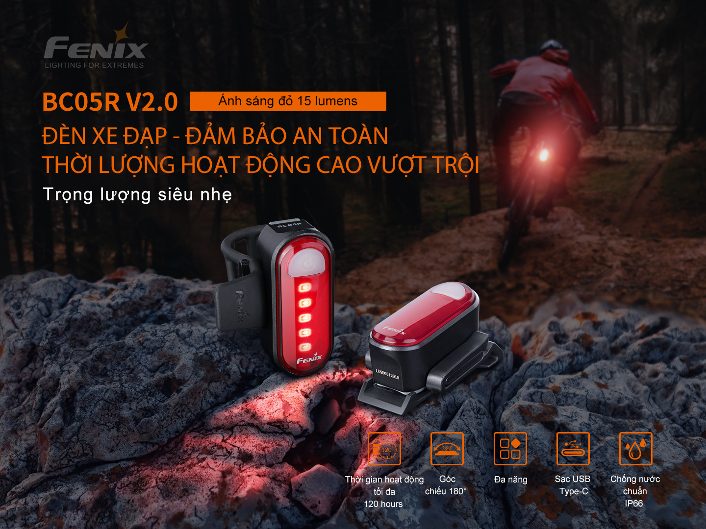 Đèn pin Fenix ​​BC05R V2.0