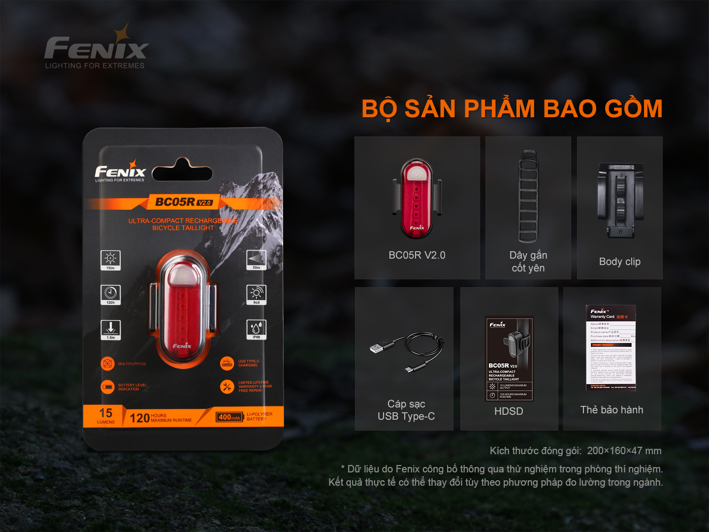 Đèn pin Fenix ​​BC05R V2.0