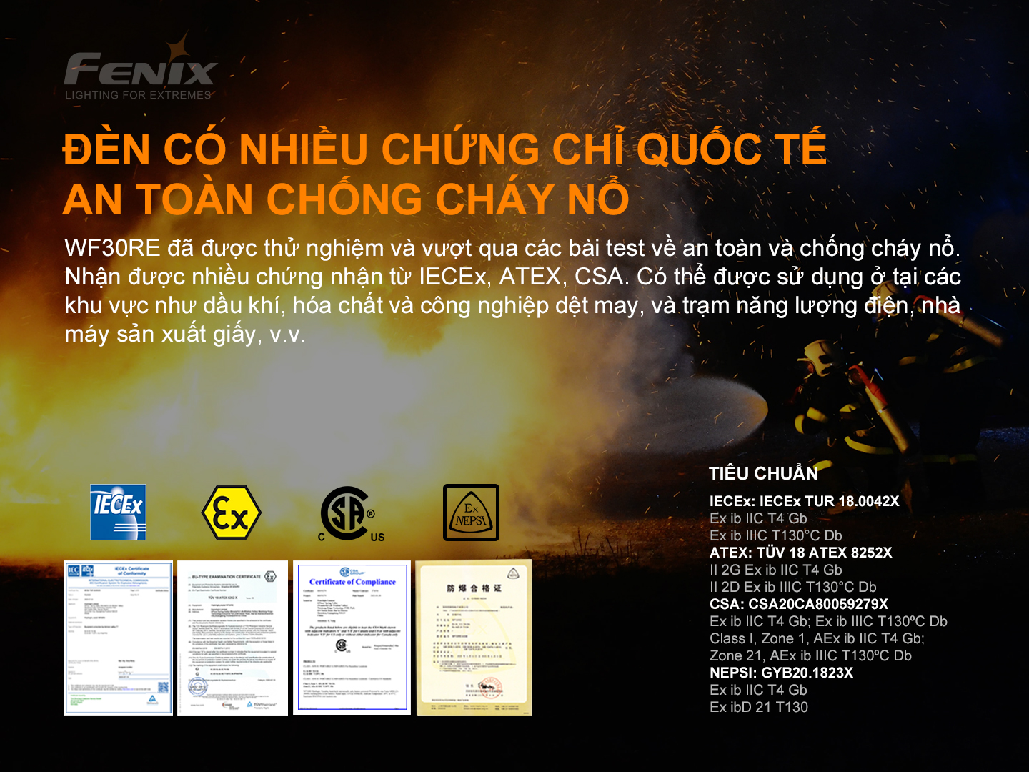 Đèn Pin Fenix WF30RE