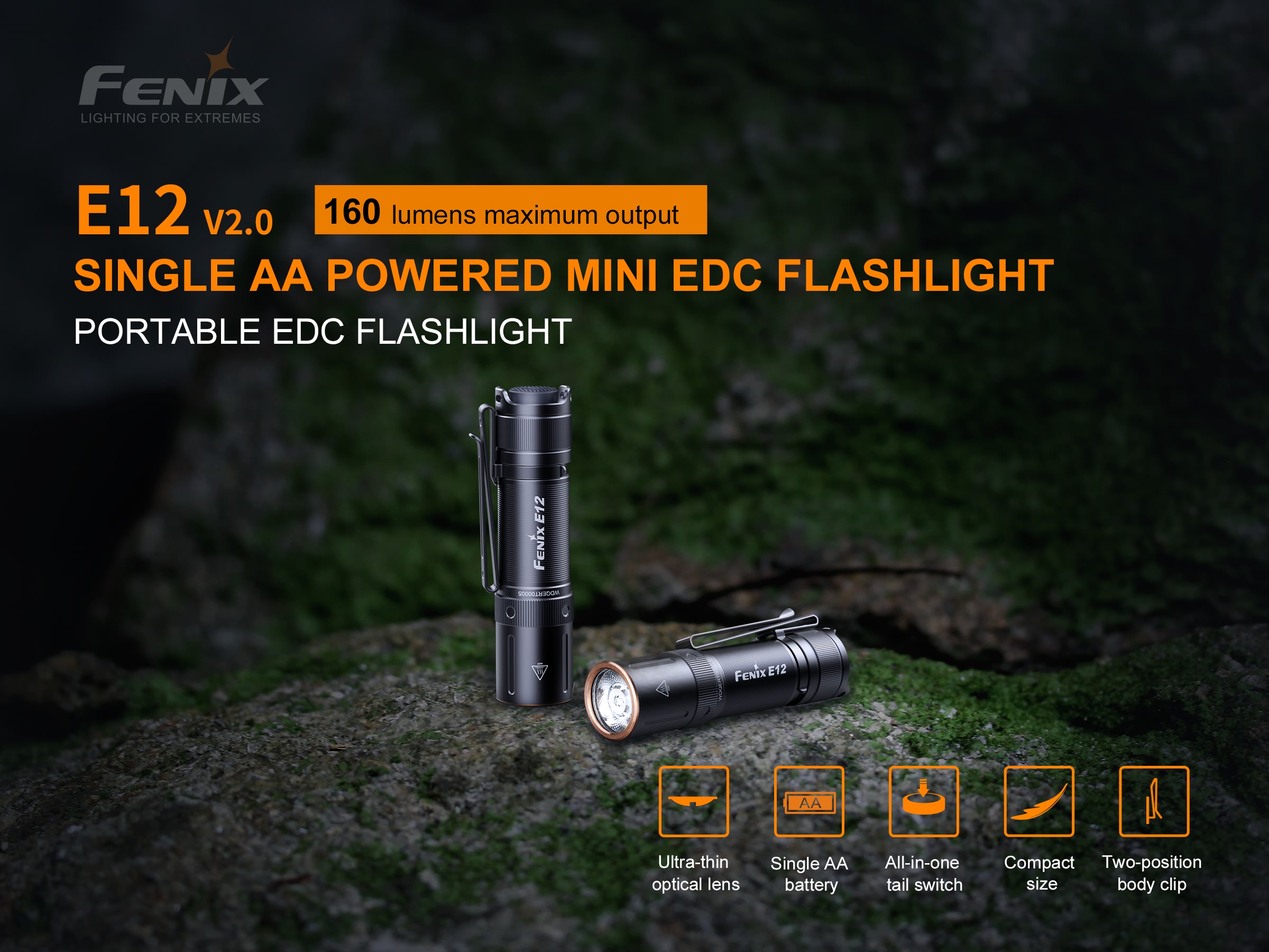 Đèn pin Fenix E12 V2.0