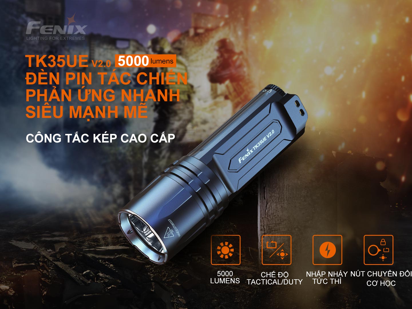 Đèn Pin Fenix TK35UE V2.0