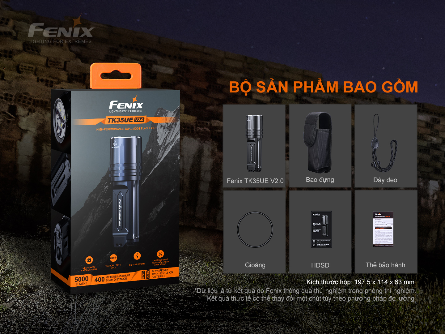 Đèn Pin Fenix TK35UE V2.0