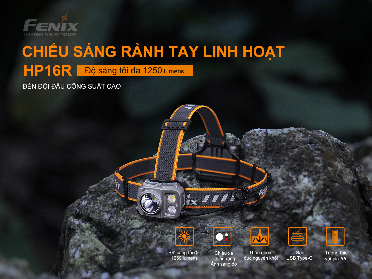 Đèn Pin Fenix HP16R