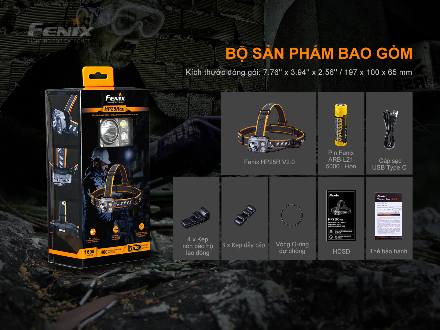 Đèn pin Fenix HP25R V2.0