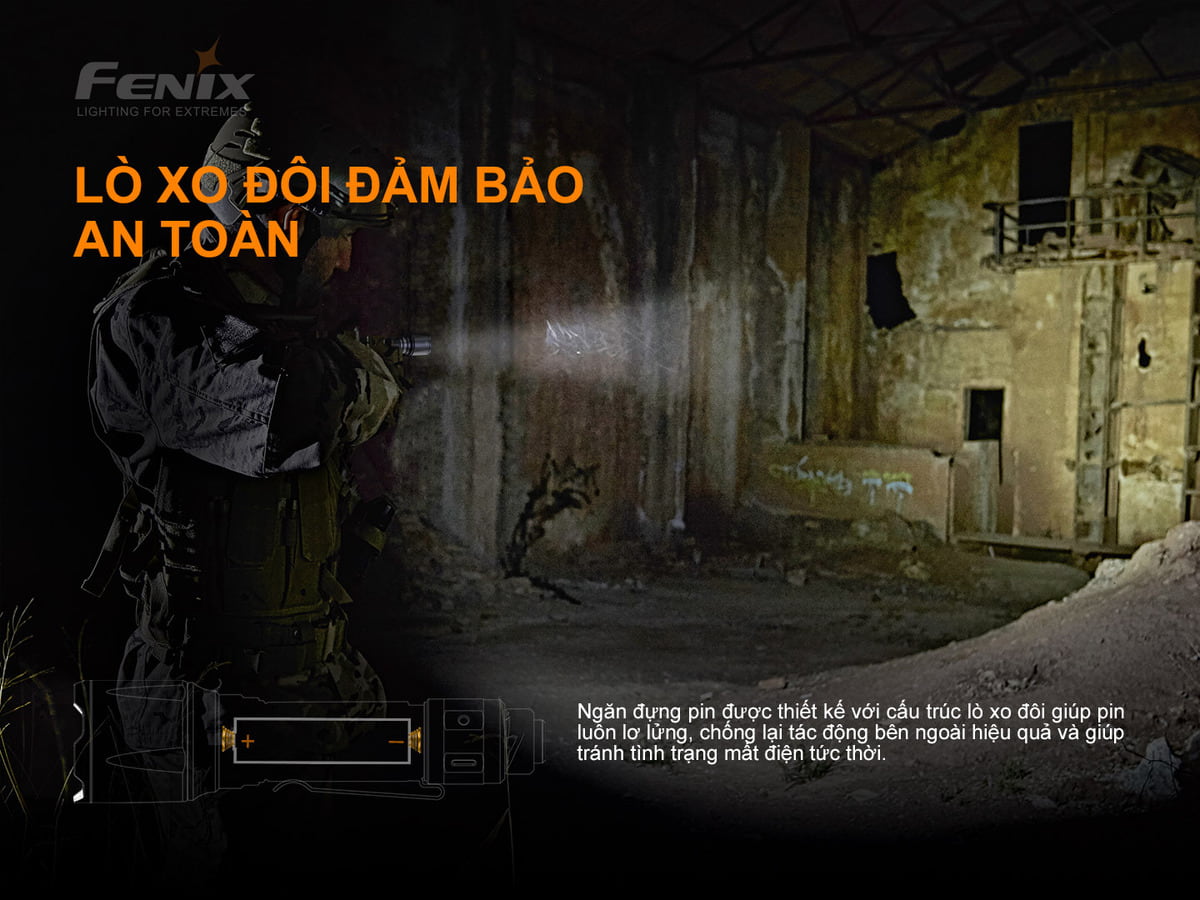 Den pin Fenix TK22 Tac