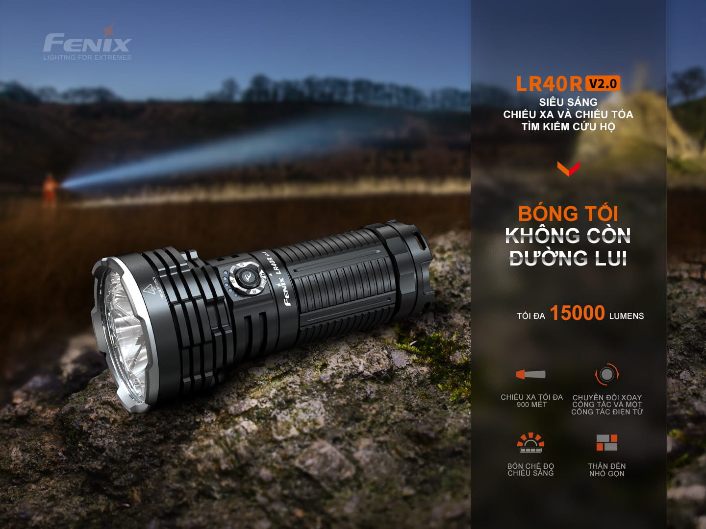 Den pin Fenix LR40R V2