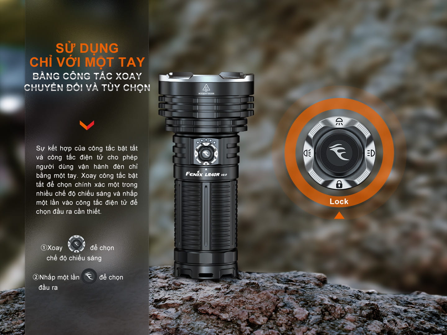 Den pin Fenix LR40R V2