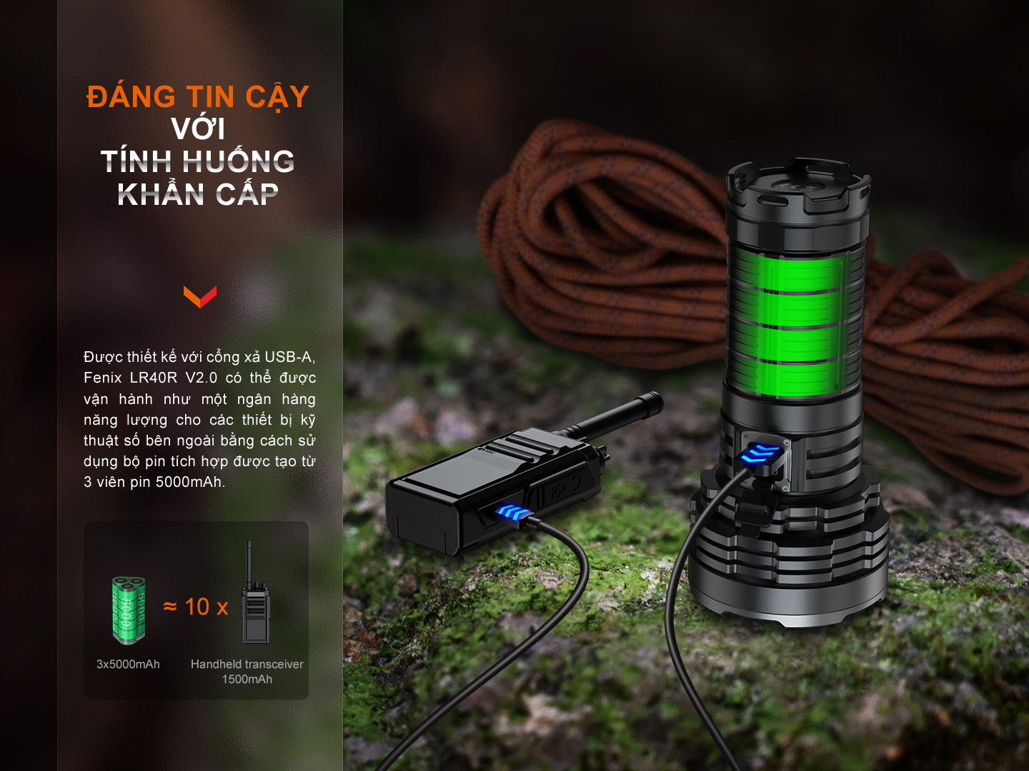 Den pin Fenix LR40R V2