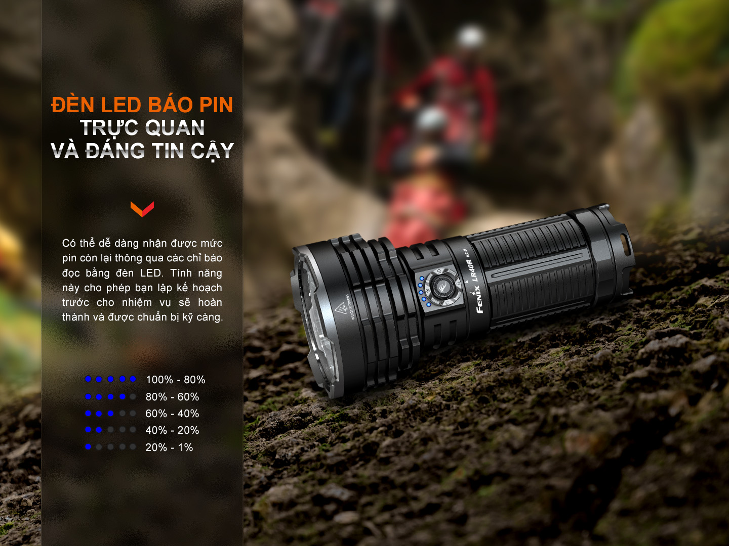 Den pin Fenix LR40R V2
