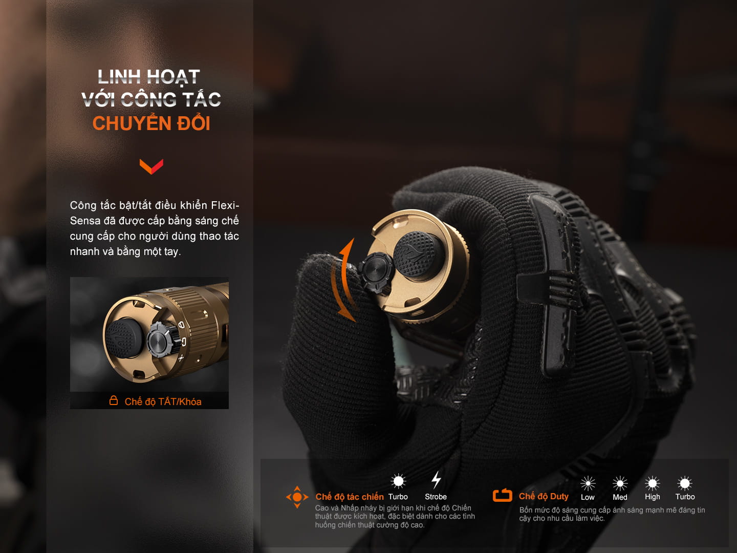 Den pin Fenix TK20R UE
