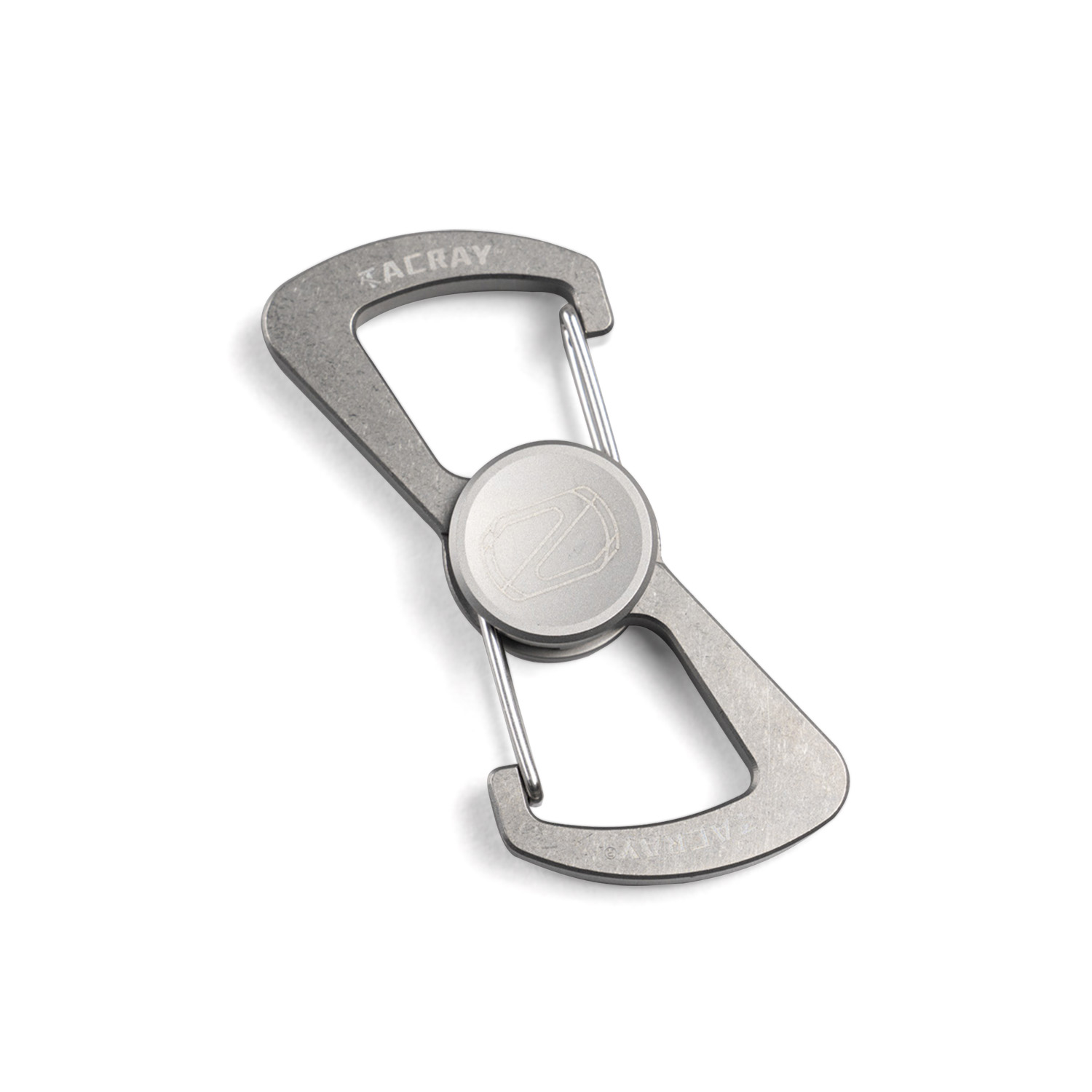 Móc Khoá Titanium Tacray con quay (TR-TL1702) - Grey