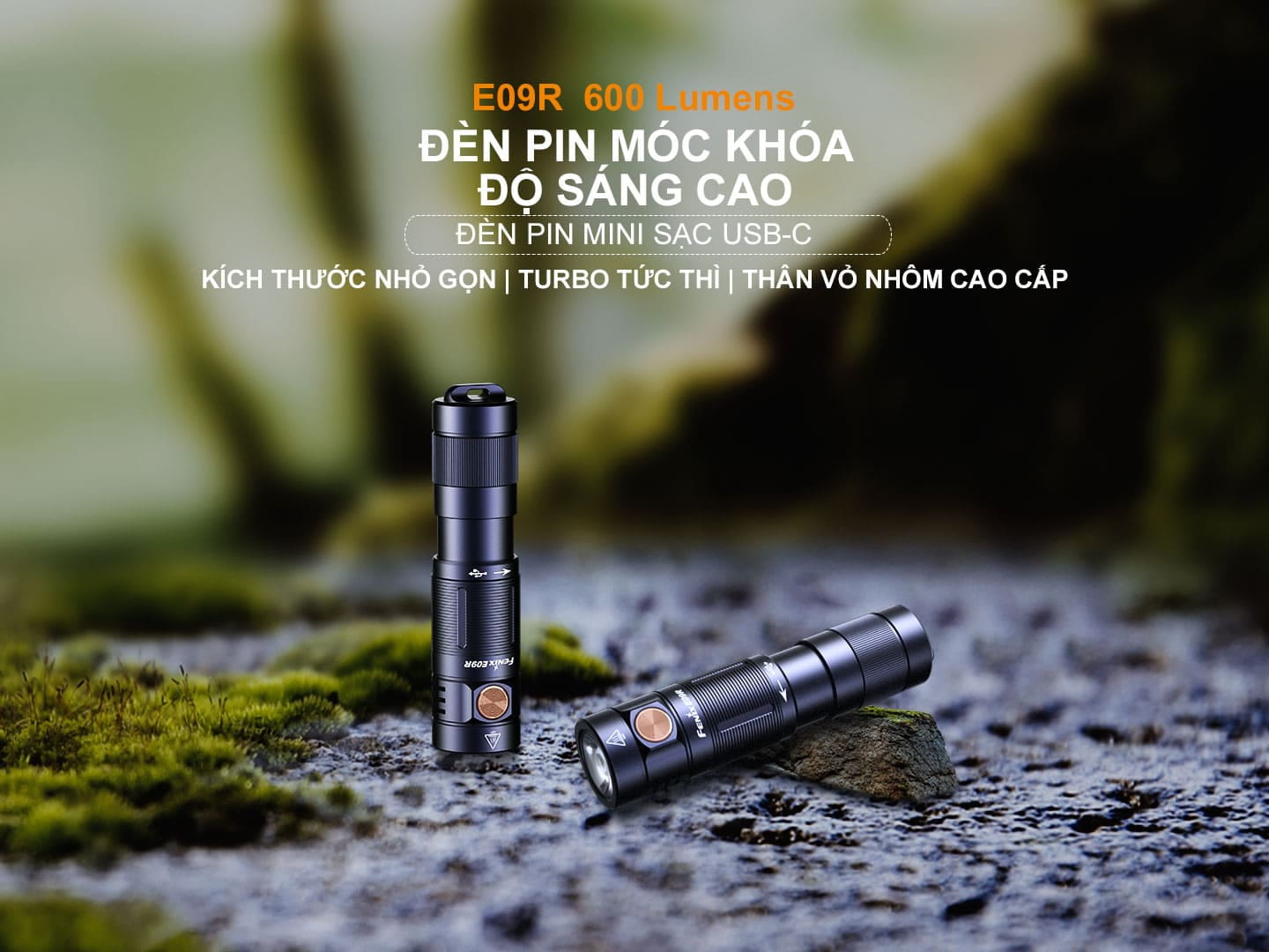 Đèn pin móc khoá FENIX E09R