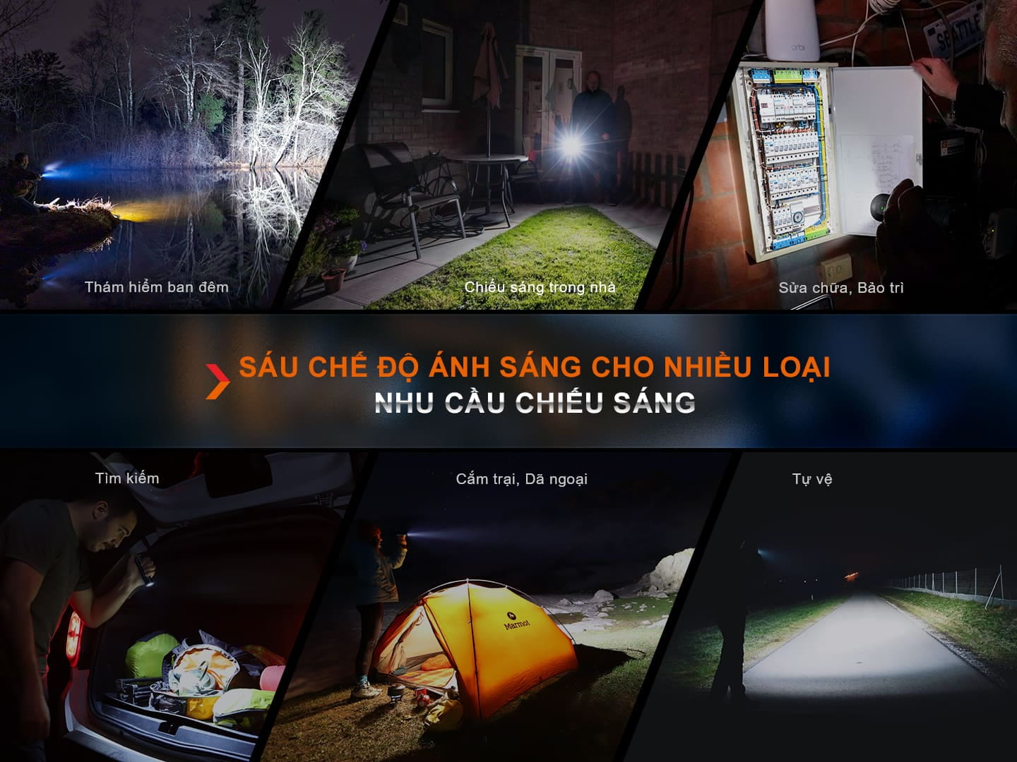 6 loại chế độ sáng thường có trên các dòng đèn pin