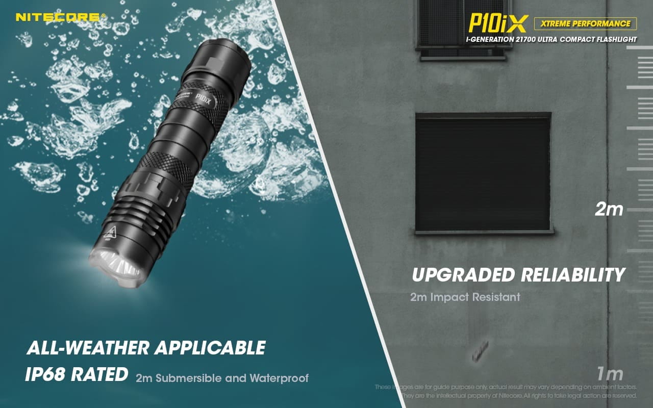 Đèn pin siêu sáng chống nước Nitecore P10iX - 4000 lumens - ip68