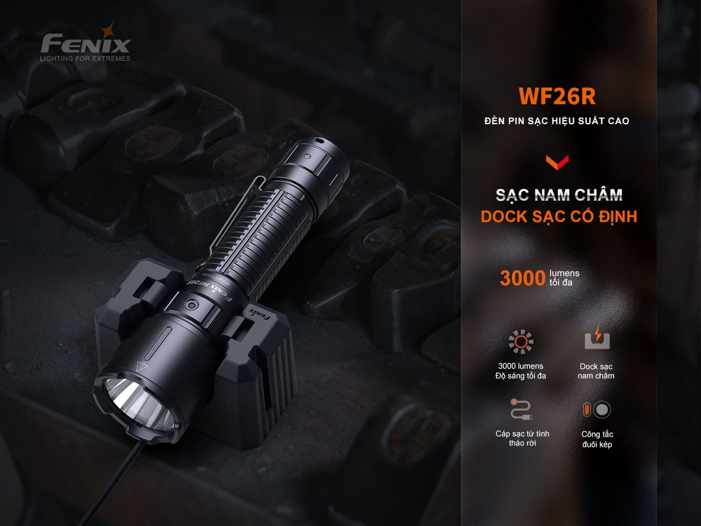 Đèn pin EDC FENIX WF26R