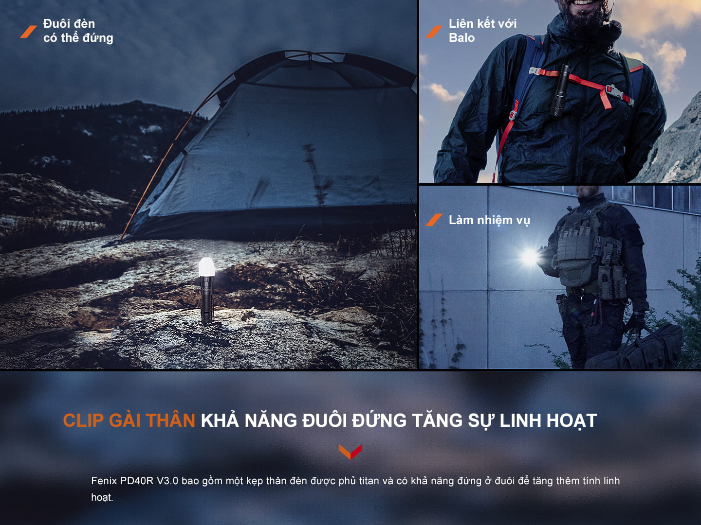 Den pin Fenix PD40R V3.0