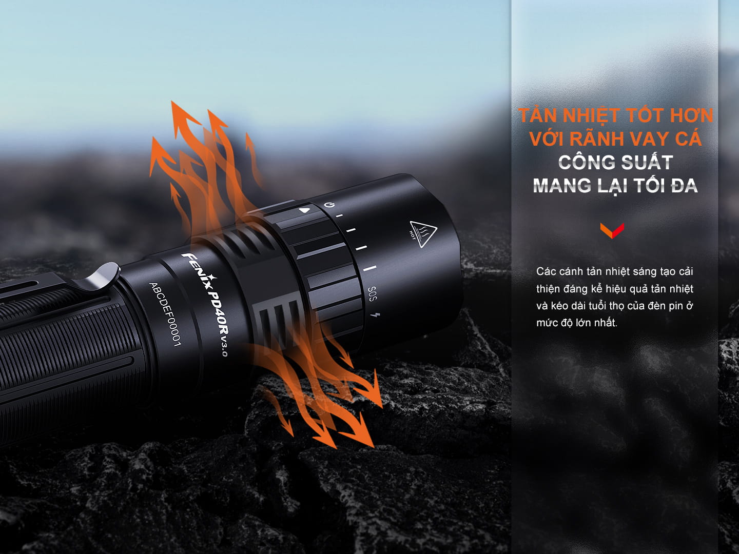 Den pin Fenix PD40R V3.0