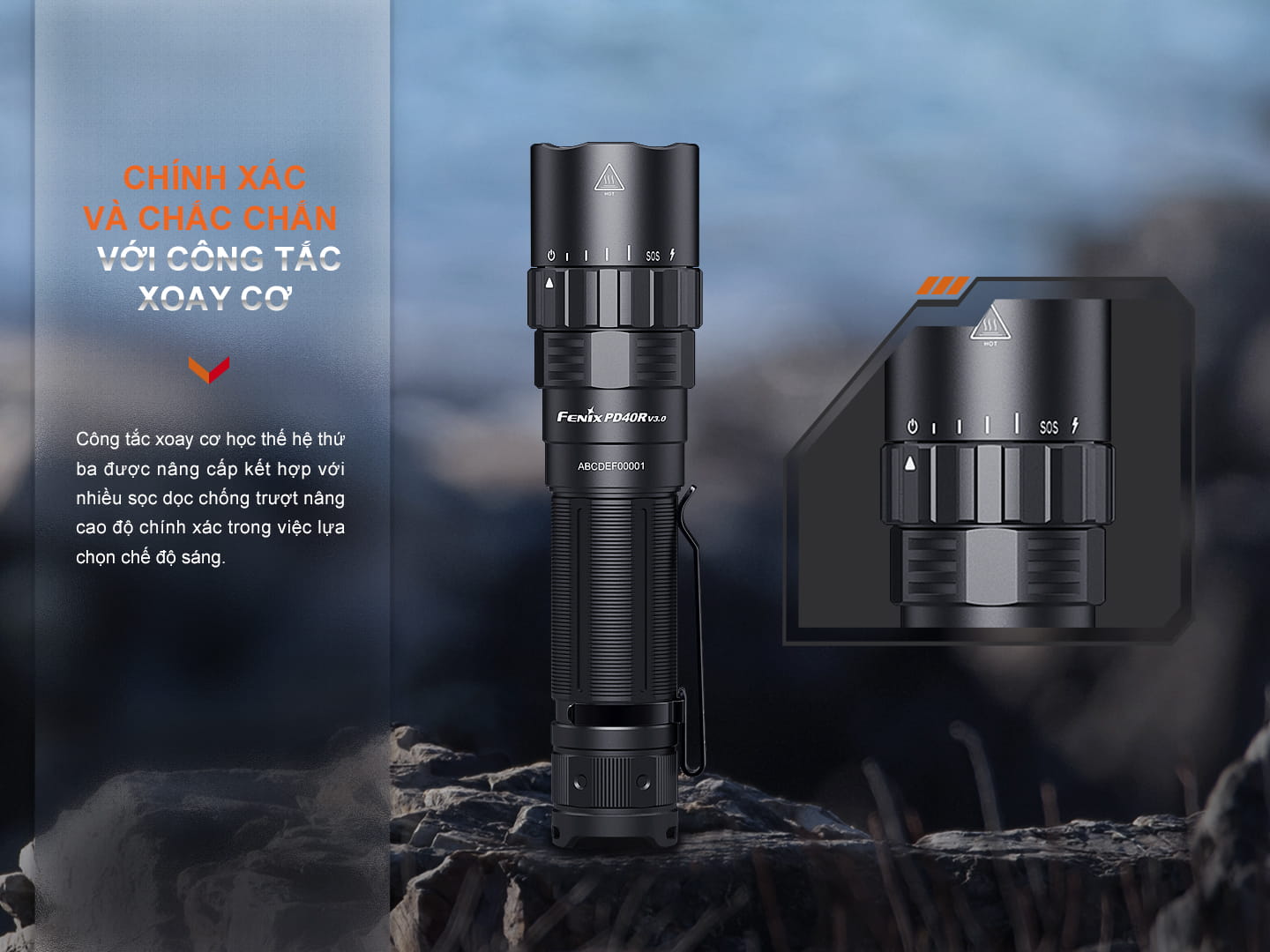 Den pin Fenix PD40R V3.0