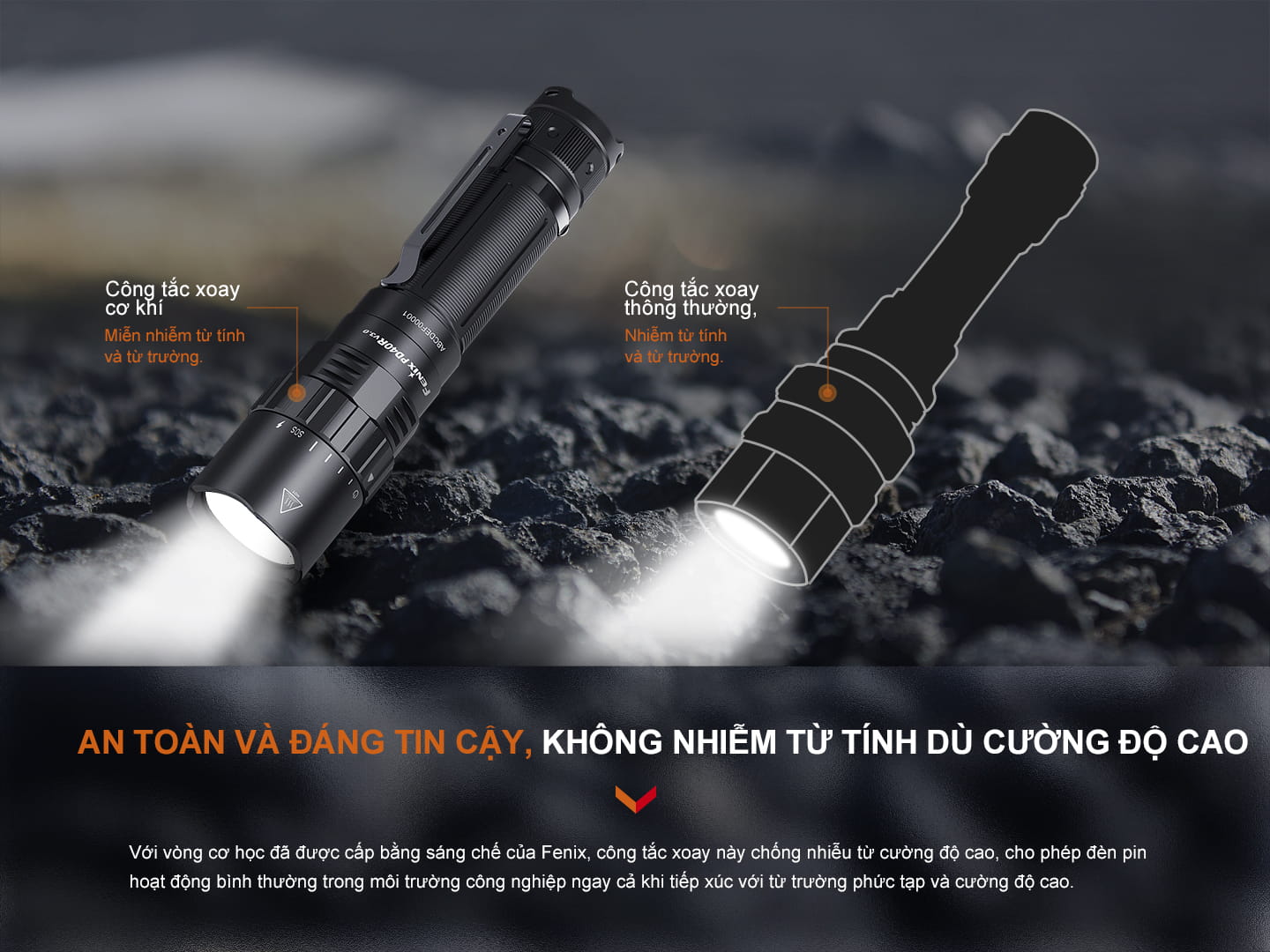 Den pin Fenix PD40R V3.0