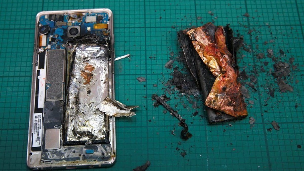 Điện thoại samsung galaxy note 7 bị nổ