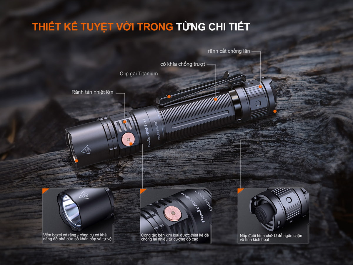 Den pin Fenix PD36R V2.0