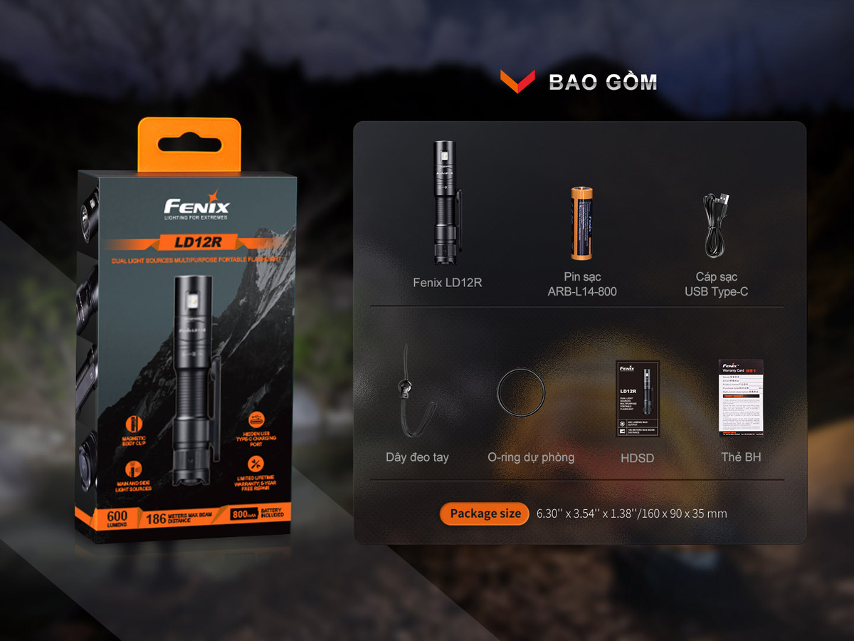 Den pin Fenix LD12R