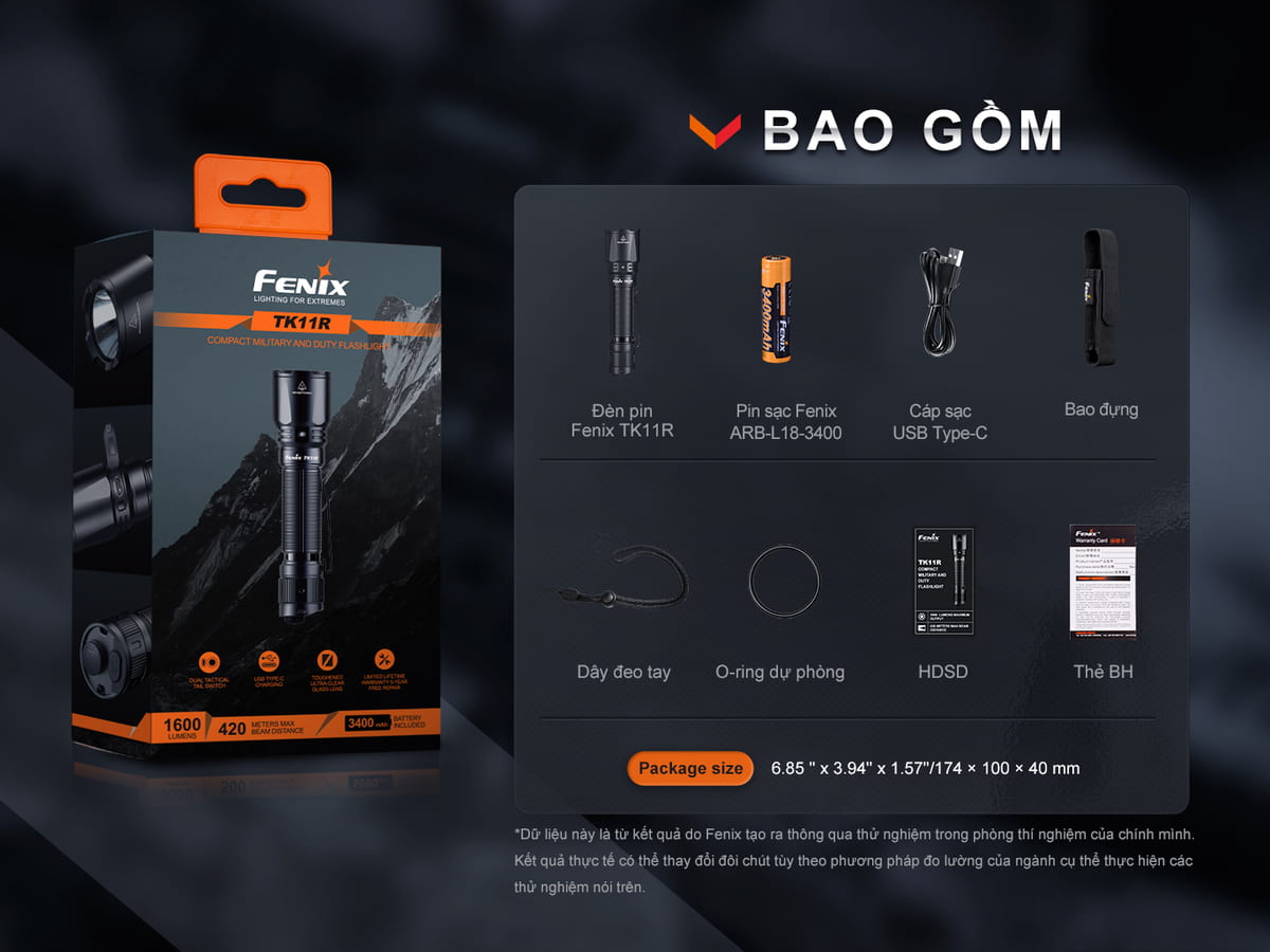 Den pin fenix TK11R