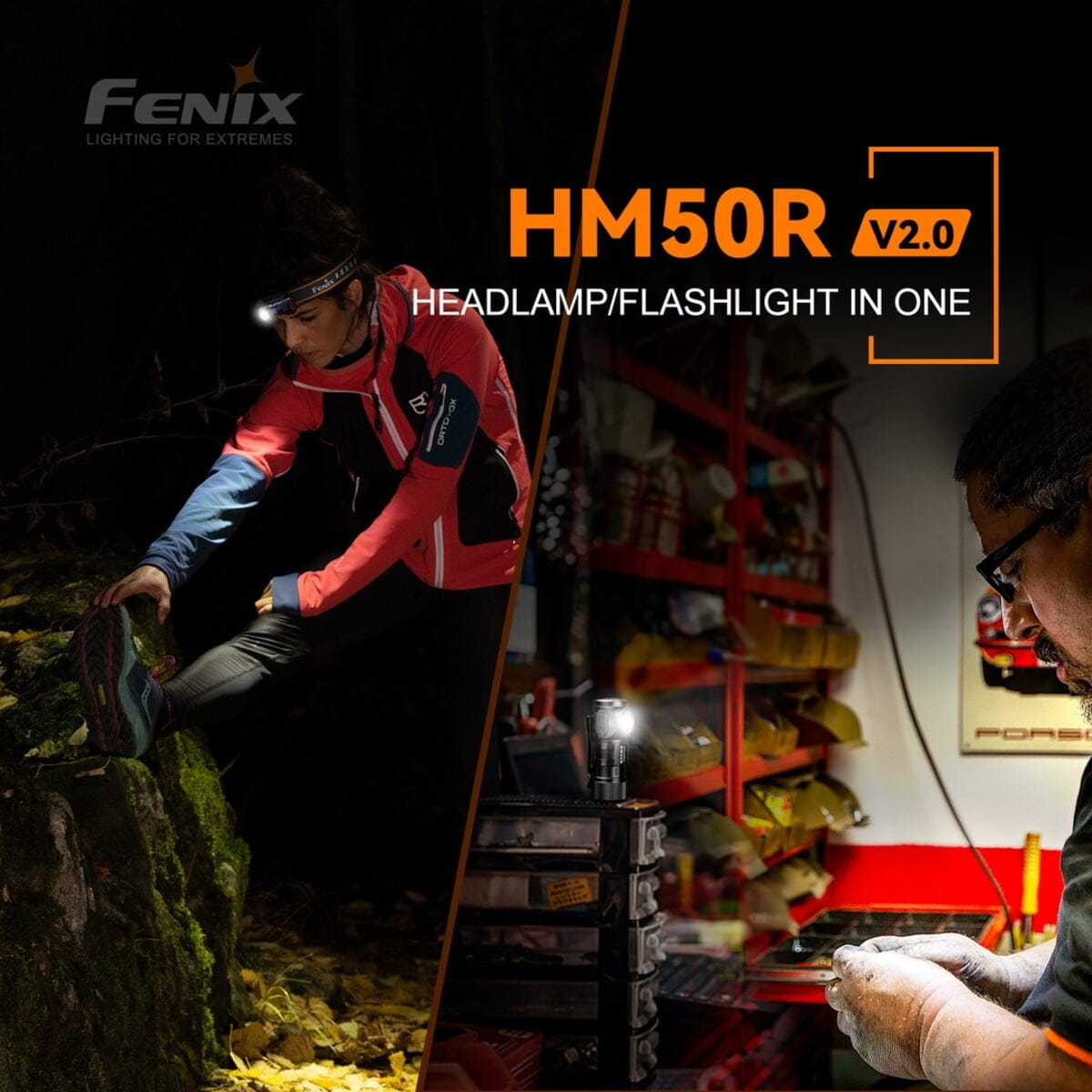 Đèn pin chiếu sáng rảnh tay sửa chữa máy móc